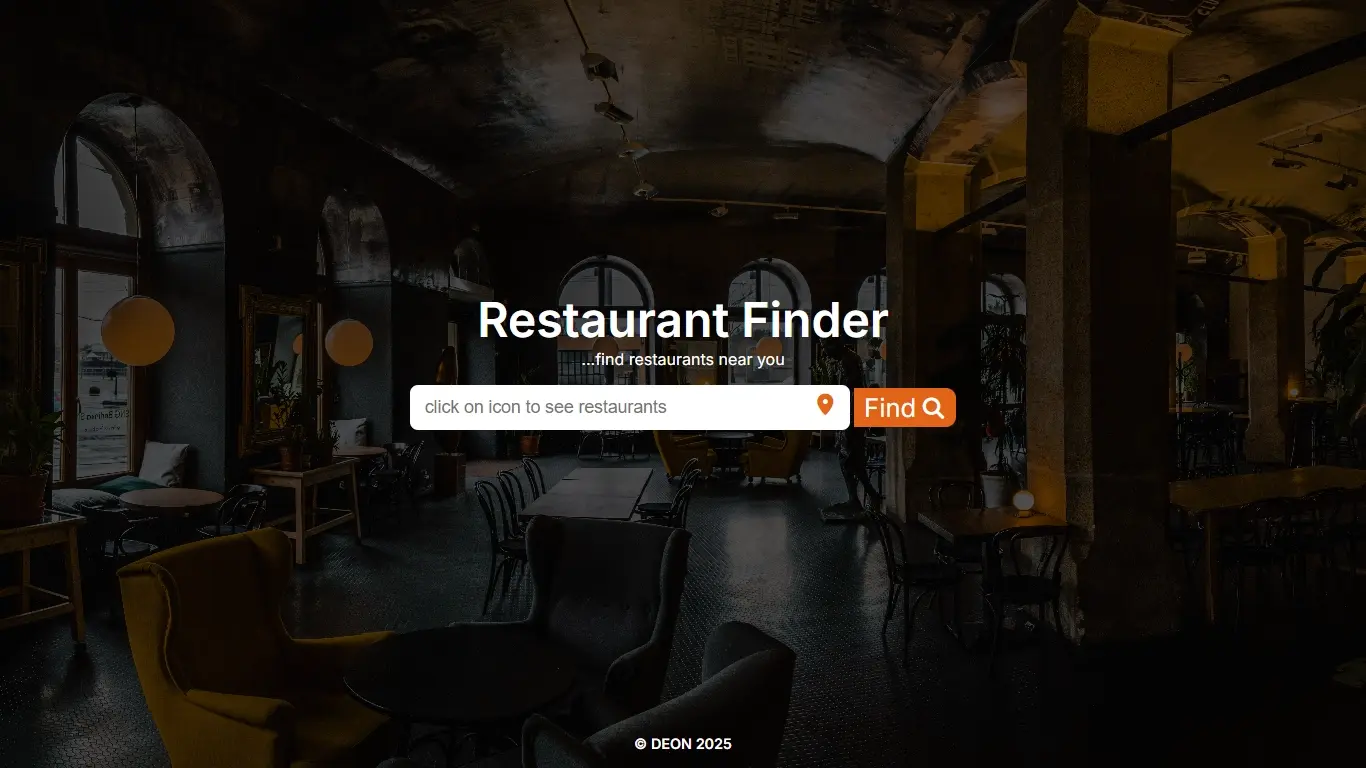 RestaurantFinder - Find Restaurants Near You.